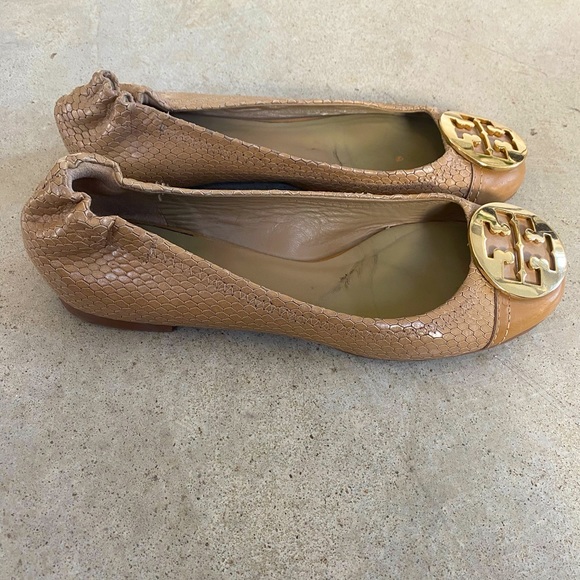 Tory Burch Tan Leather Ballet Flats - Picture 3 of 3